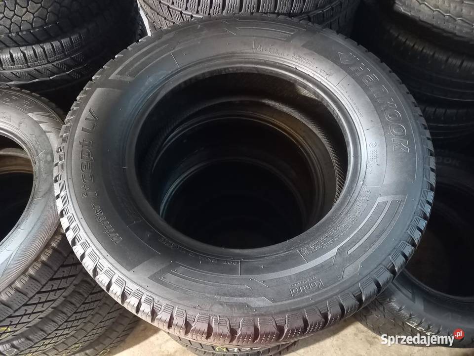 2x Opona UŻYWANA ZIMOWA BUS 22565R16C HANKOOK 79 225 Zaścianki sprzedam