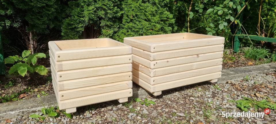Donica drewniana donice drewniane skrzynka małopolskie Gorlice sprzedam