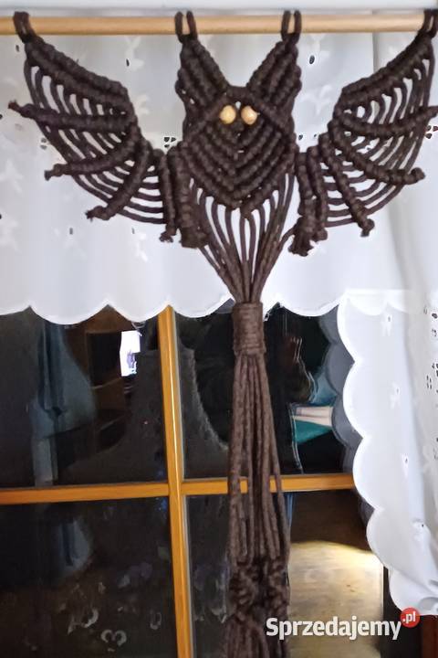 Kwietnik nietoperz makrama