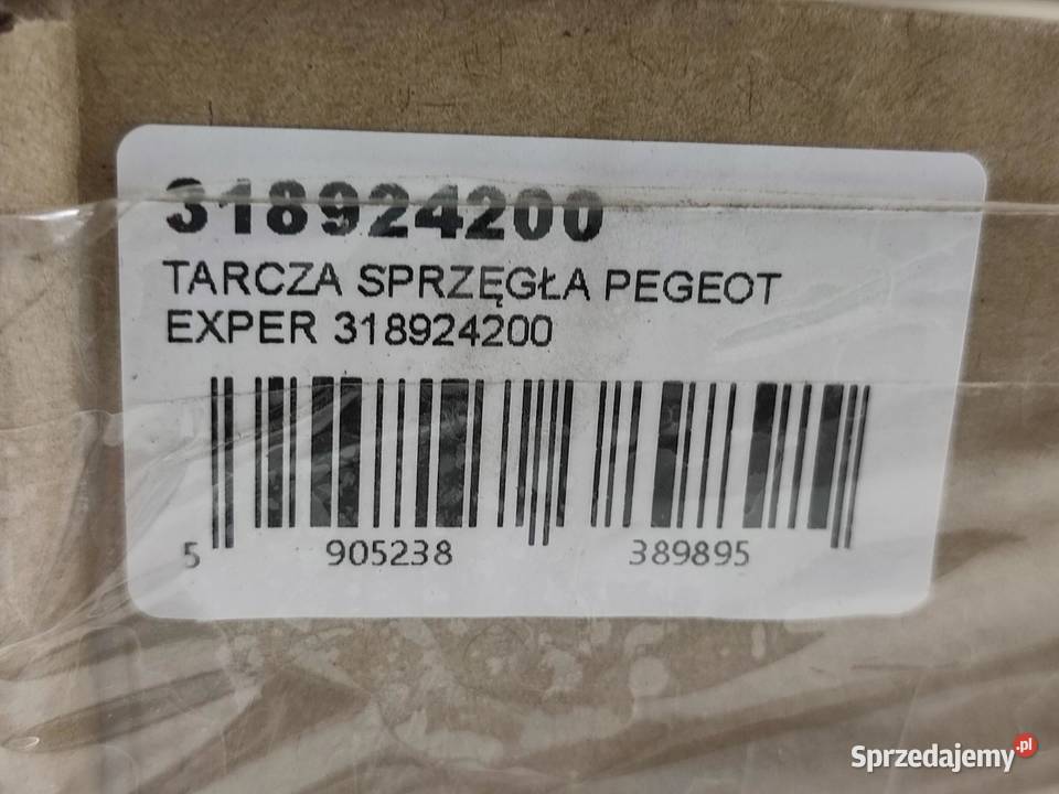 TARCZA SPRZĘGŁA PEUGEOT EXPERT 19 D 19962006 osobowe sprzedam