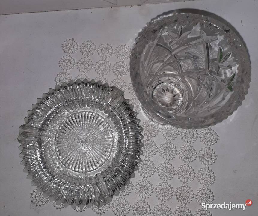 Zestaw kryształów wazon i popielniczka ciekawy śląskie Sosnowiec