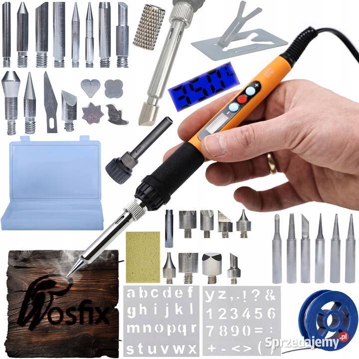 Lutownica Precyzyjna 11w1 z Wyświetlaczem 60W