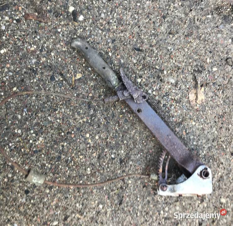 dźwignia hamulca ręcznego z mechanizmem i linką Giby