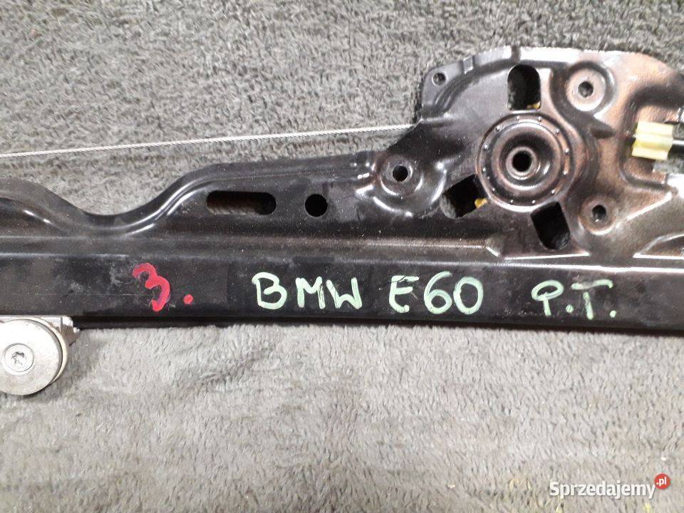 Mechanizm prowadnica szyby BMW E60 Prawy tył Włoszczowa