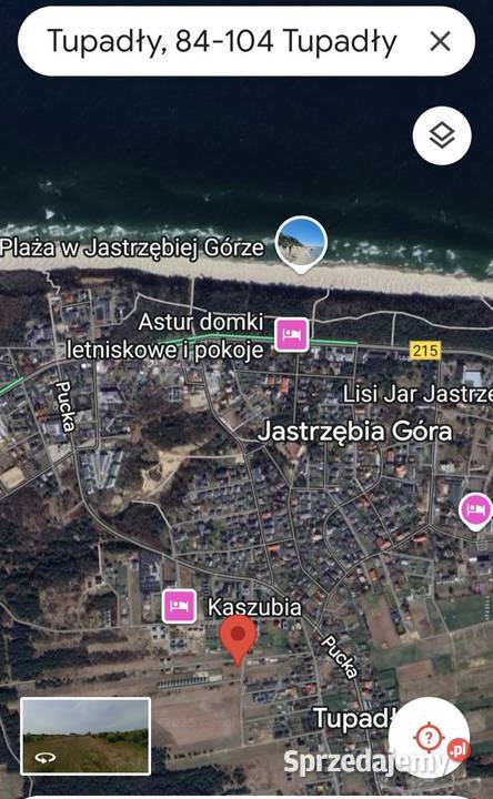 Działka Jastrzębia Góra budowlana Mieszkaniowo
