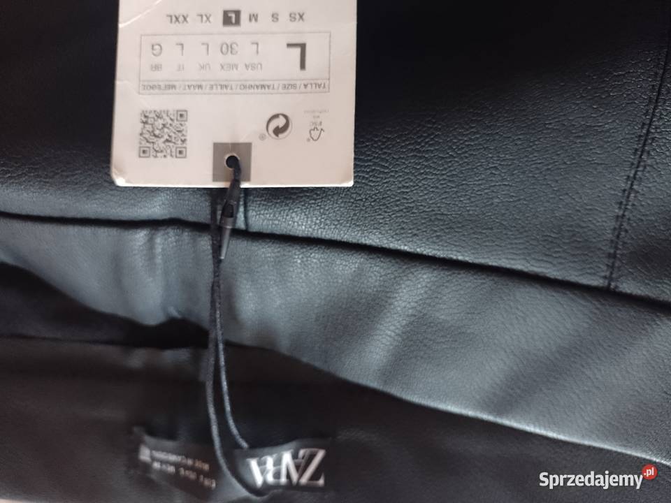 40L ZARA Skórzane spodnielegginsyrurki z czarny Kraków