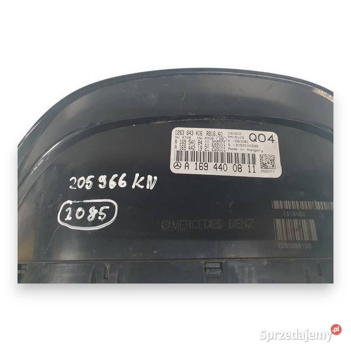 LICZNIK ZEGARY A1694400811 Mercedes W169 20 CDI lubelskie Chełm sprzedam