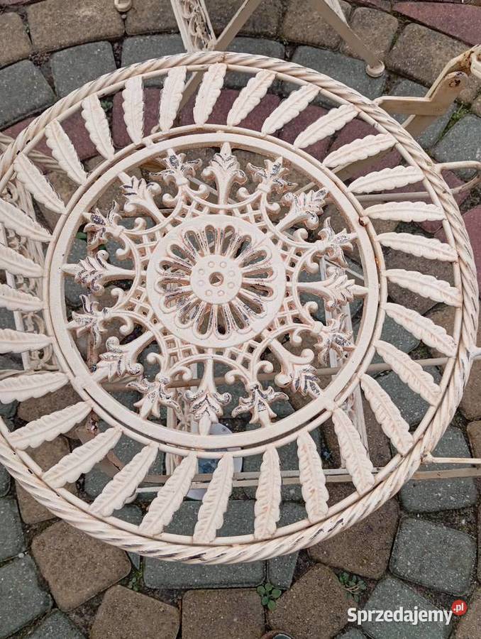 Komplet metalowych mebli ogrodowych Zestawy mebli ogrodowych