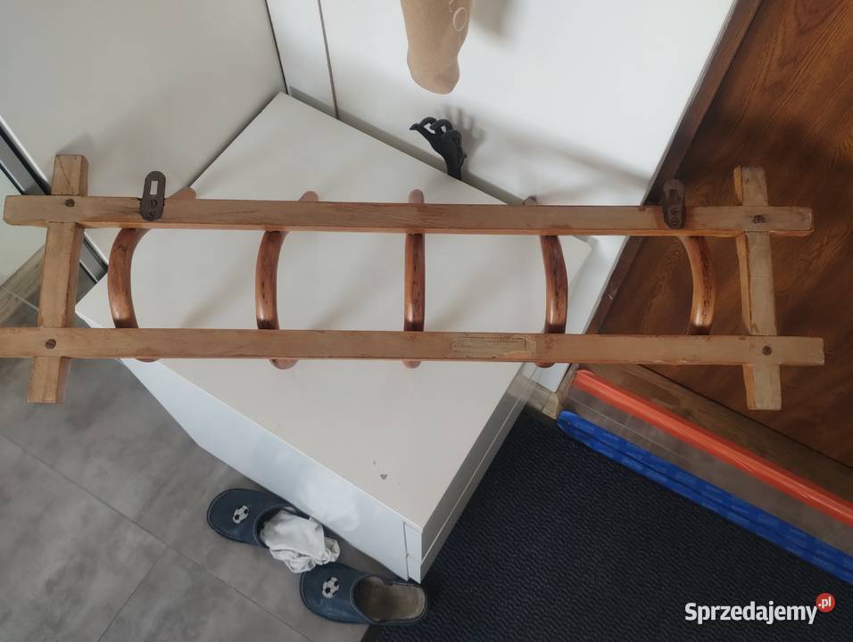 Dębowa lawa gazetnik Wieszaki Warszawa