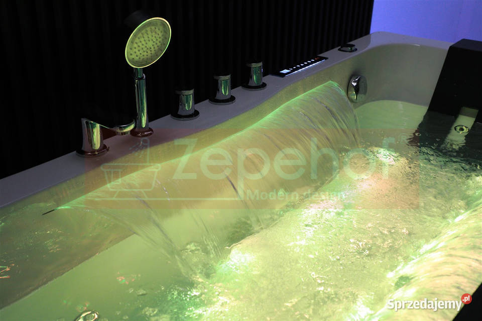 Wanna z hydromasażem EB7066 white prostokątna Grabówka