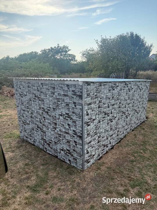 Garaż blaszany 3x5 imitacja kamień Kraków