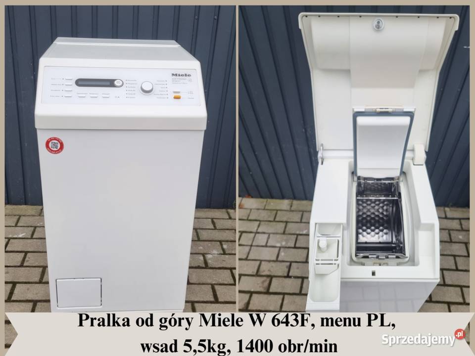 Pralka góry Miele W 643 F Softtronic 55 1400 obr wolnostojące Pralki i suszarki Wrocław