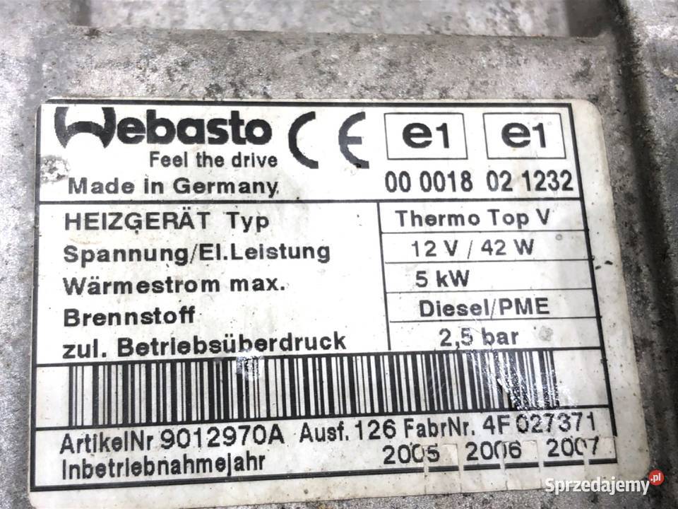 WEBASTO VW TOURAN Minivan 19 0310 podkarpackie