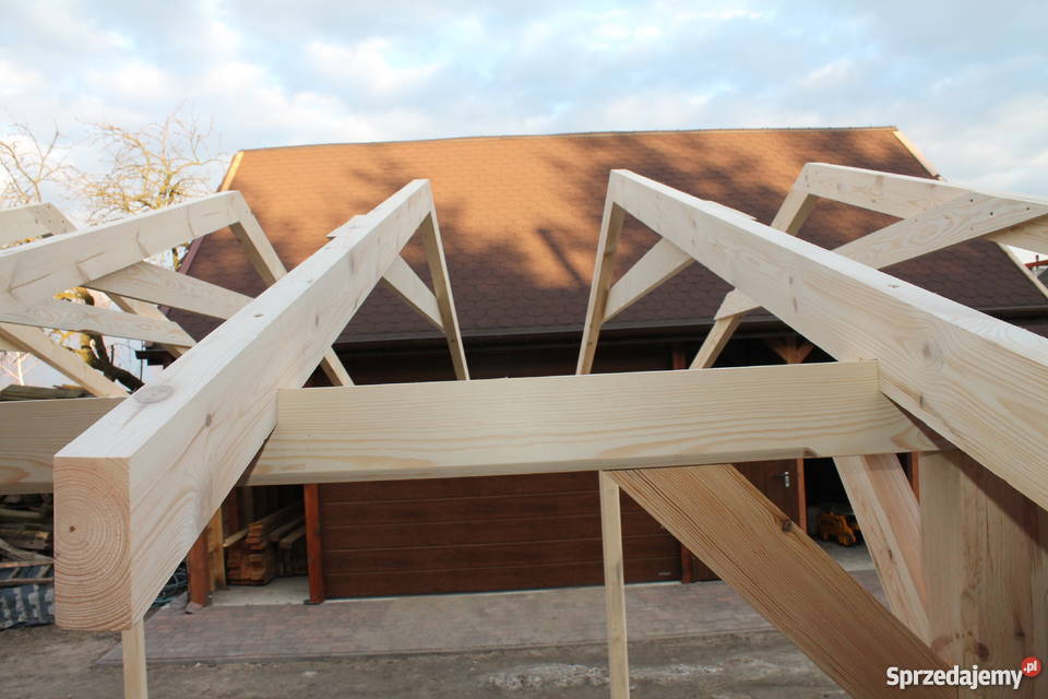 KONSTRUKCJA ALTANY 5x4m WIATA ZADASZENIE PERGOLA Łuków