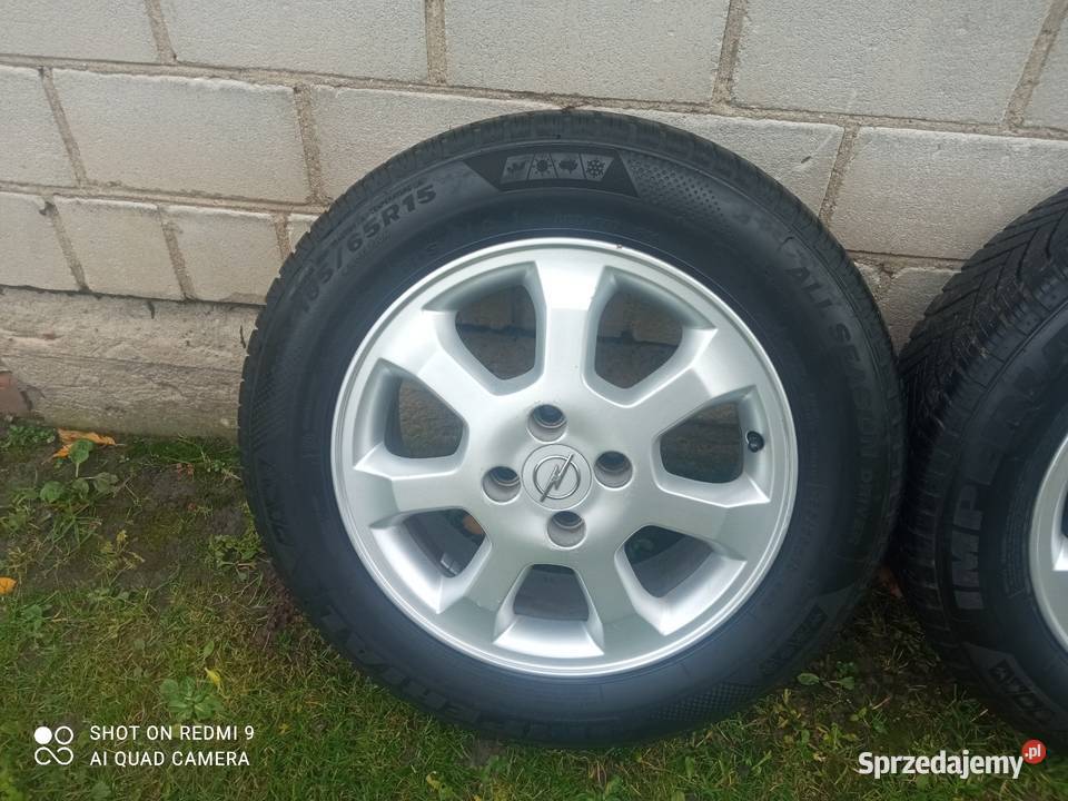 Koła Alu Z Oponami Całorocznymi 4x100 Opel itp łódzkie Rzeczków