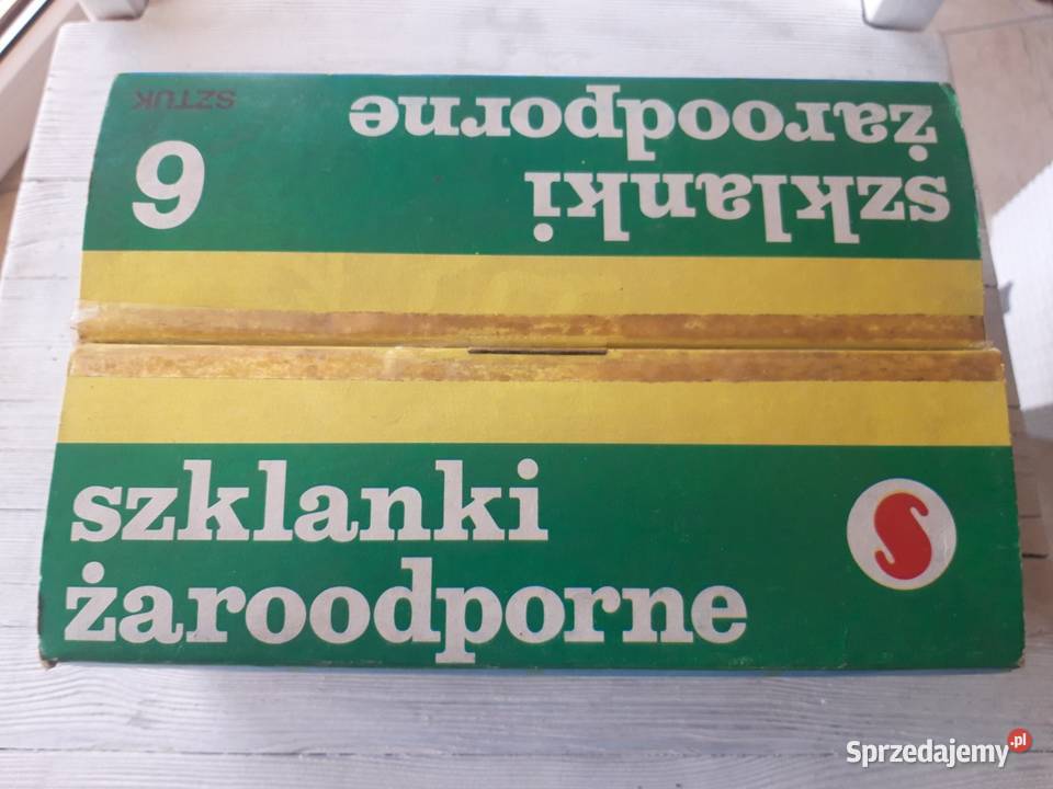 Szklanki żaroodporne Huta Szkła Paplińskiego Antyki, Sztuka, Kolekcje Bielsko-Biała