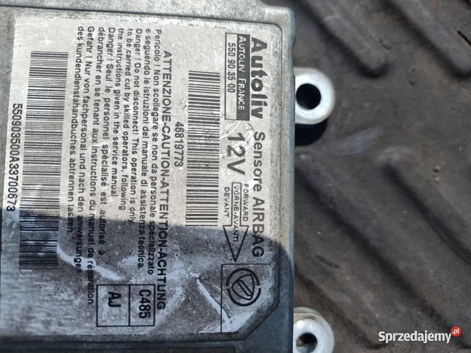 Sterownik moduł Airbag Fiat Doblo I Części zachodniopomorskie Szczecin sprzedam