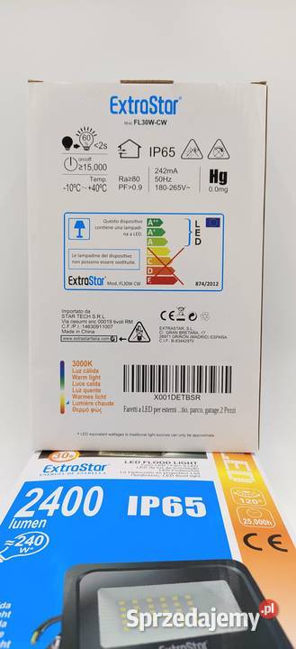 Reflektor 2 LED 30W EXTRASTAR Super Jasny LED Ząbki