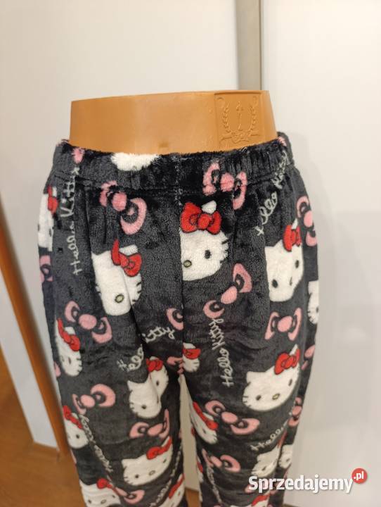 Spodnie piżmowe pluszowe Hello Kitty XSM sprzedam