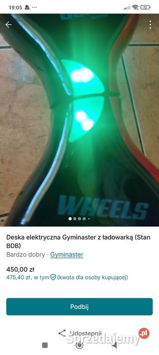 Deska Elektryczna Hoverboard Gyminaster Dual Rzeszów