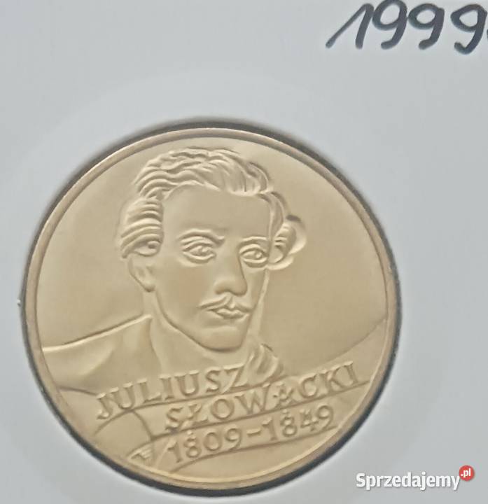 2 Juliusz Słowacki 1999 r mennicze holder Konin