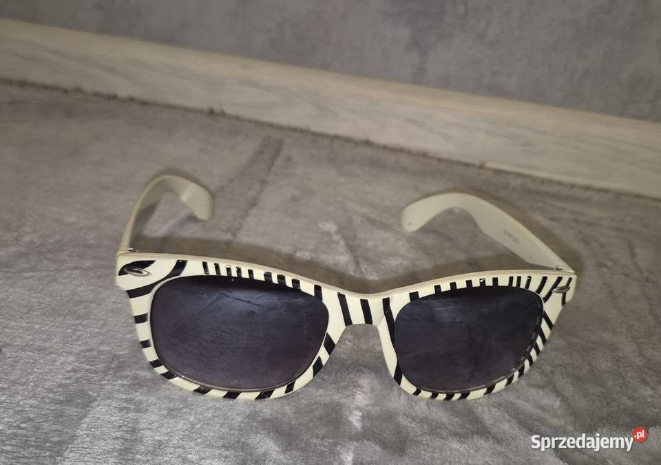 Okulary przeciwsłoneczne damskie zebra