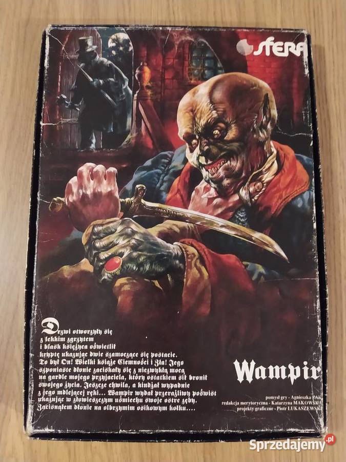 Wampir gra planszowa firmy Sfera Wrocław