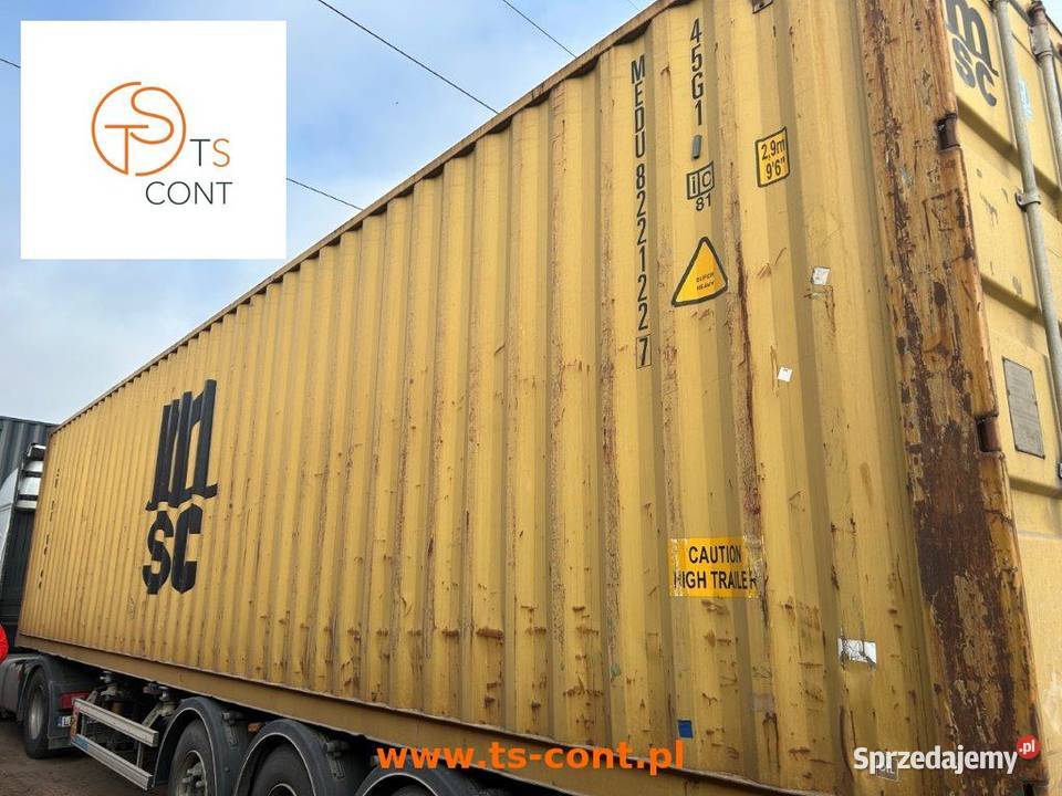 Kontener morski magazynowy 40 HC 40 DV używany