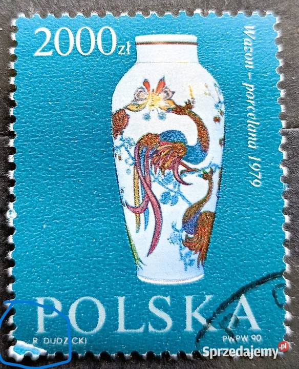 K ZNACZKI POLSKIE 1990 IV kwartał kasowany Leźnica Wielka-Osiedle
