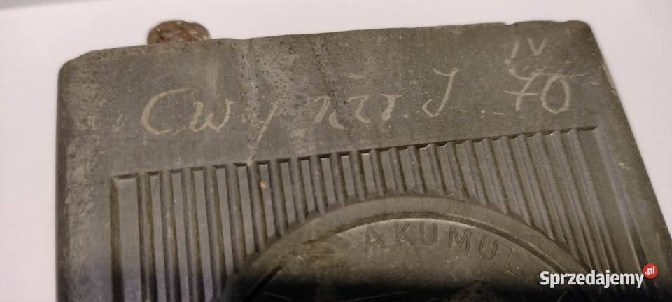 Stary oryginalny akumulator PRL Bielsko Biała 8 śląskie Łaziska Górne