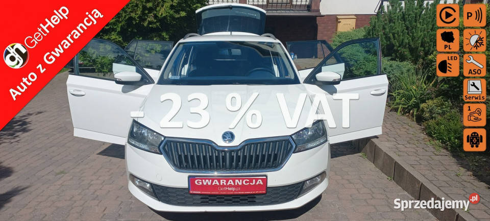 koda Fabia 235 netto FV23 10 TSI 95 Salon pełny VAT Fabia sprzedam
