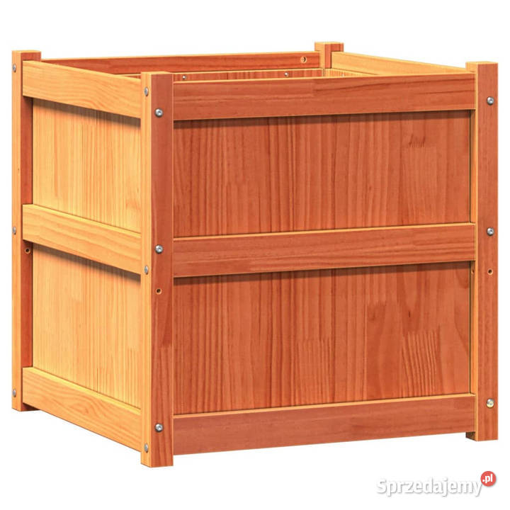 Donica ogrodowa woskowy brąz 60x60x60 lite mazowieckie Warszawa