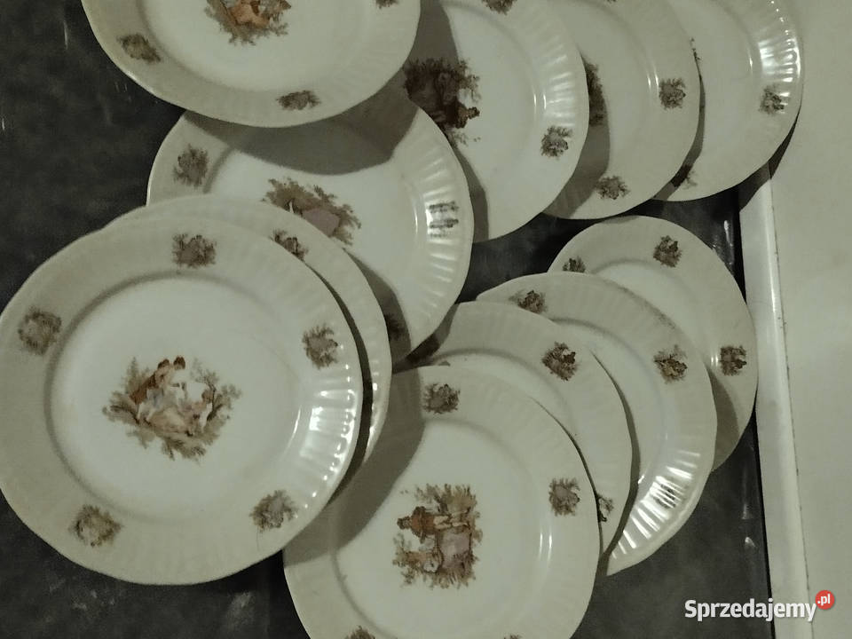 Talerzyki deserowe z PRL