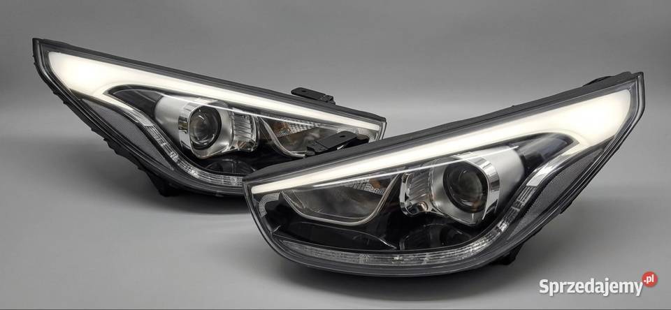 Hyundai IX35 Lift 2013 Lampy Przód DRL LED łódzkie Wieluń