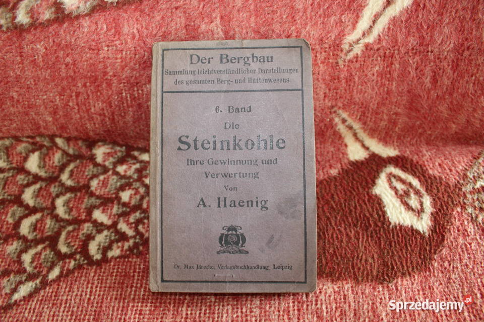 Die Steinkohle A Haenig 1907 Chorzów sprzedam