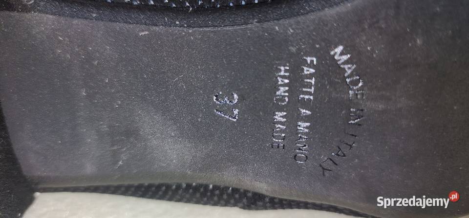 Skórzane buty Mauro Teci Zamsz czarne r 37 podkarpackie Rzeszów