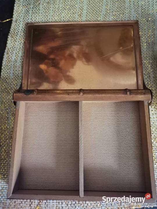 Szkatułka pudełko na karty z lat PRL u