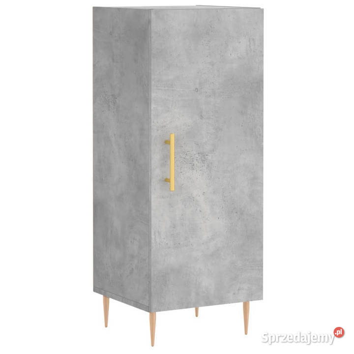 Wysoka szafka szarość betonu 345x34x180 Pozostałe Warszawa
