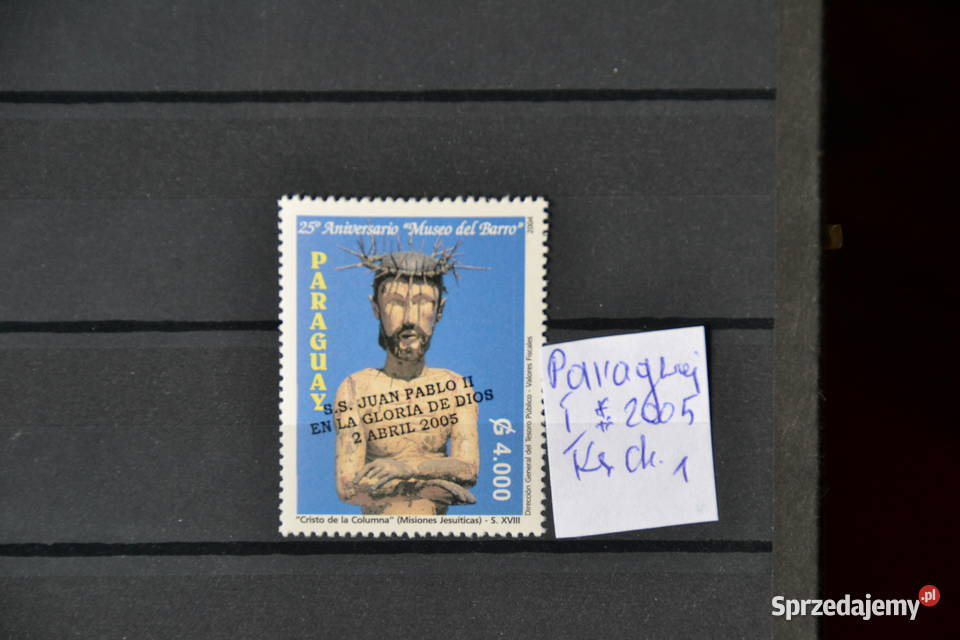 Znaczki Papież Jan Paweł II Paragwaj I Ks Sobótka