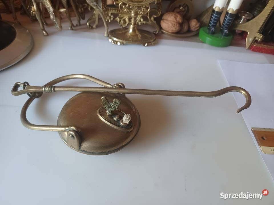 Piękna stara lampka oliwna Mosiądz Poznań sprzedam