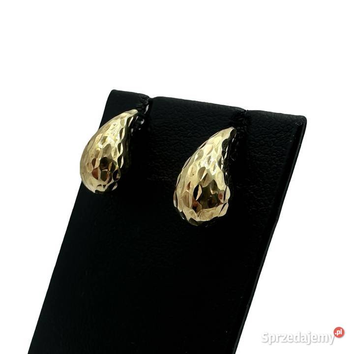 Złote kolczyki pr 375 09g warmińsko-mazurskie Elbląg