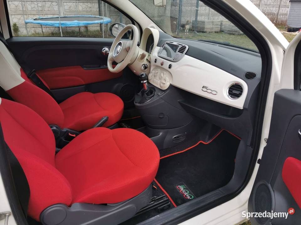 Fiat 500 12 biała perła NAVI Niwy