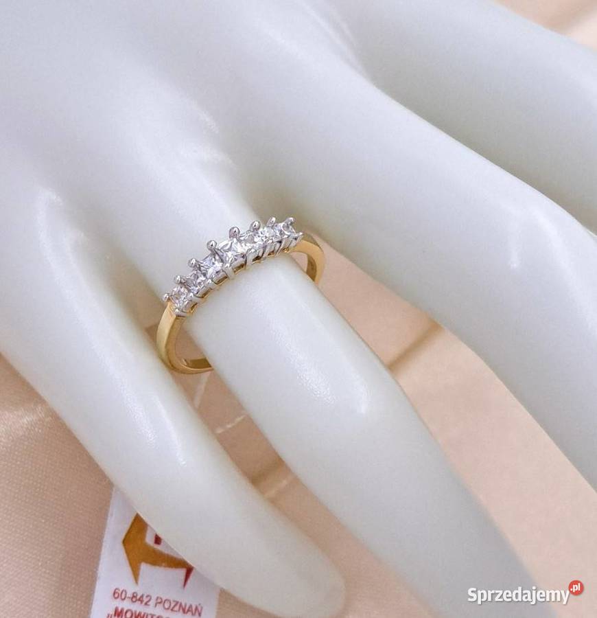 Pierścionek r15 Złoty pr585 Obrączkowy korona z Poznań sprzedam