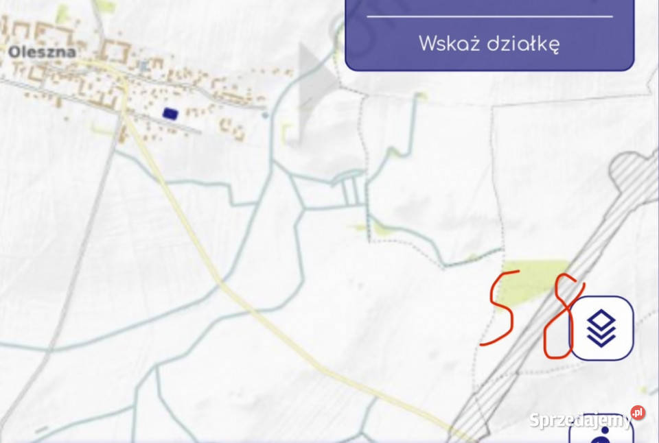 Działka z widokiem na Ślężę S8 dolnośląskie Oleszna