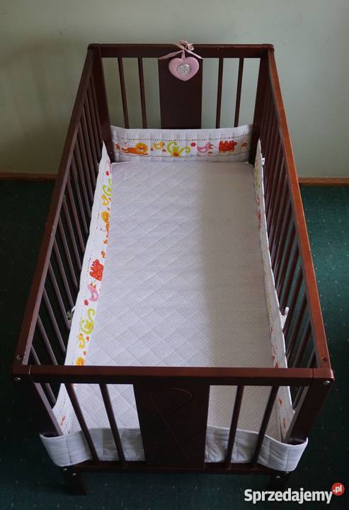 Łóżeczko dziecięce z materacem plus komplet Dla Dziecka pomorskie