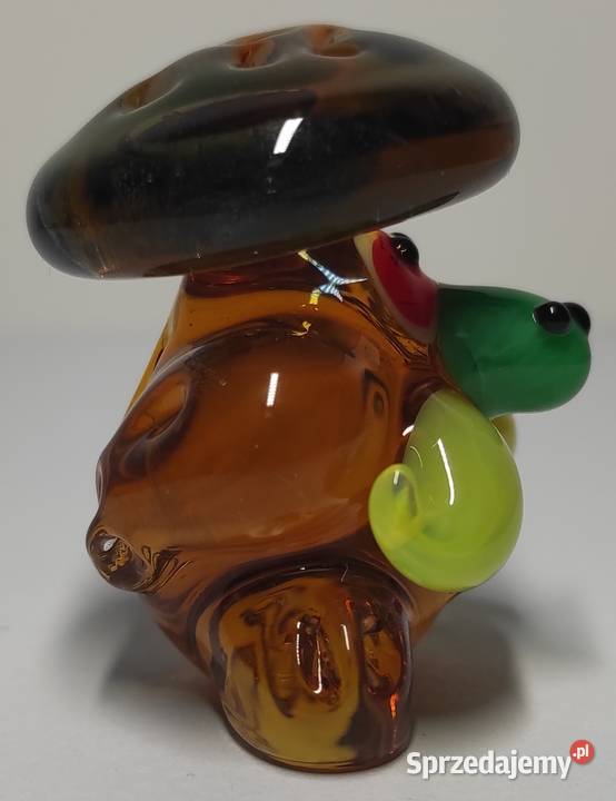 Szklany chłop wąsacz w berecie ze szkła kolorowy Warszawa