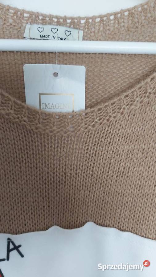 Nowy beżowy sweter XLXXL Imagine Made in Italy lubelskie Lublin