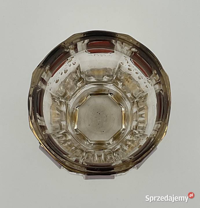 Antyczny kielich Biedermeier Egermann Moser Porcelana i szkło sprzedam