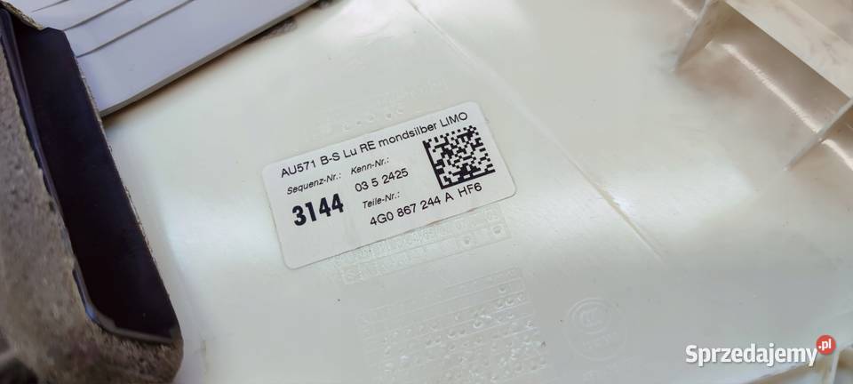 OSŁONA SŁUPKA B PRAWA AUDI A6 C7 LIFT 4G0867244A Przystajń sprzedam