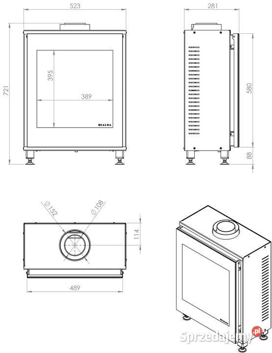 HITZE Kominek gazowy kaseta CALMA 40 Kominki gazowe Poznań